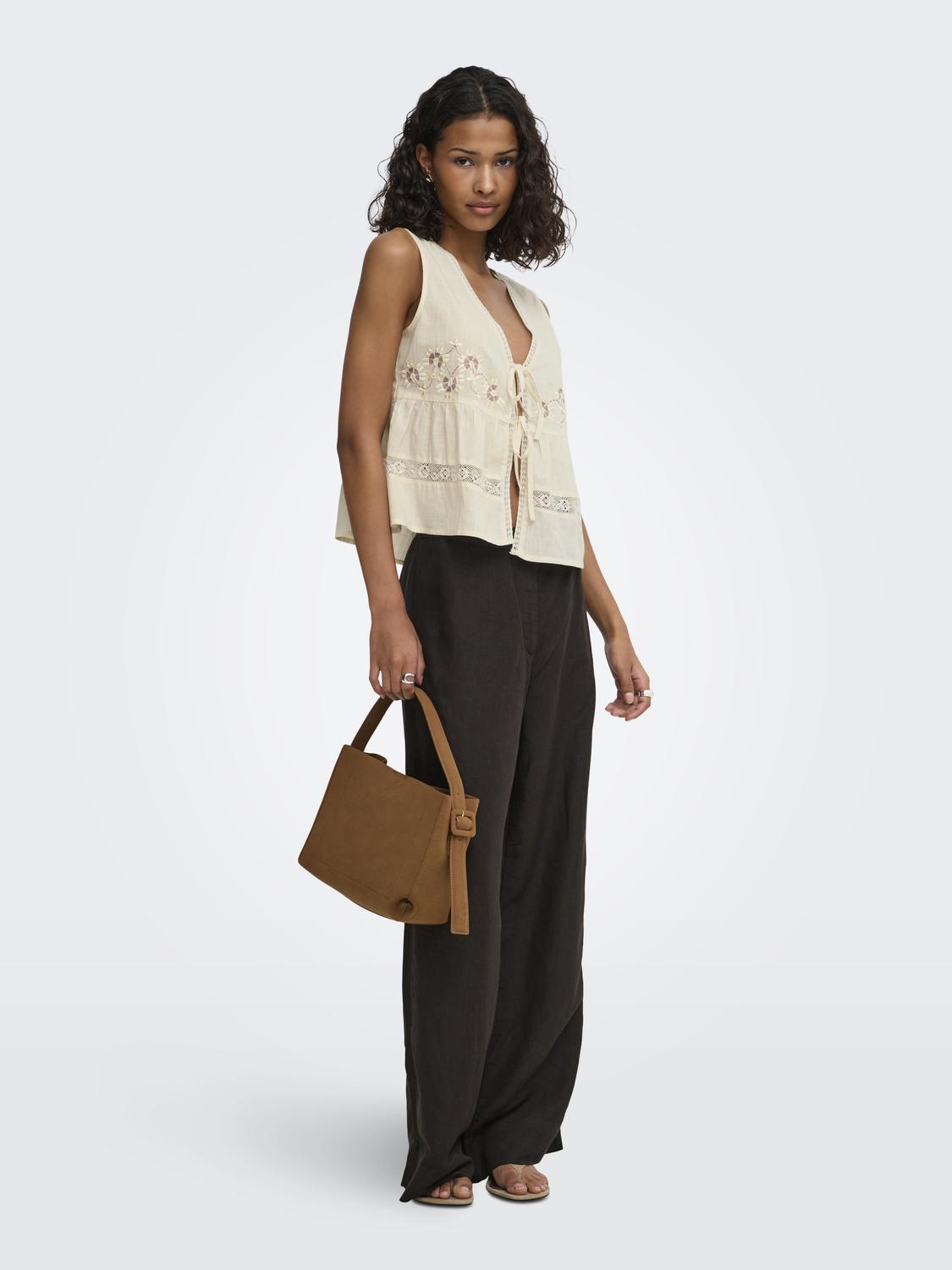 JDYMADDIE S/L TIE TOP WVN EXP - 6