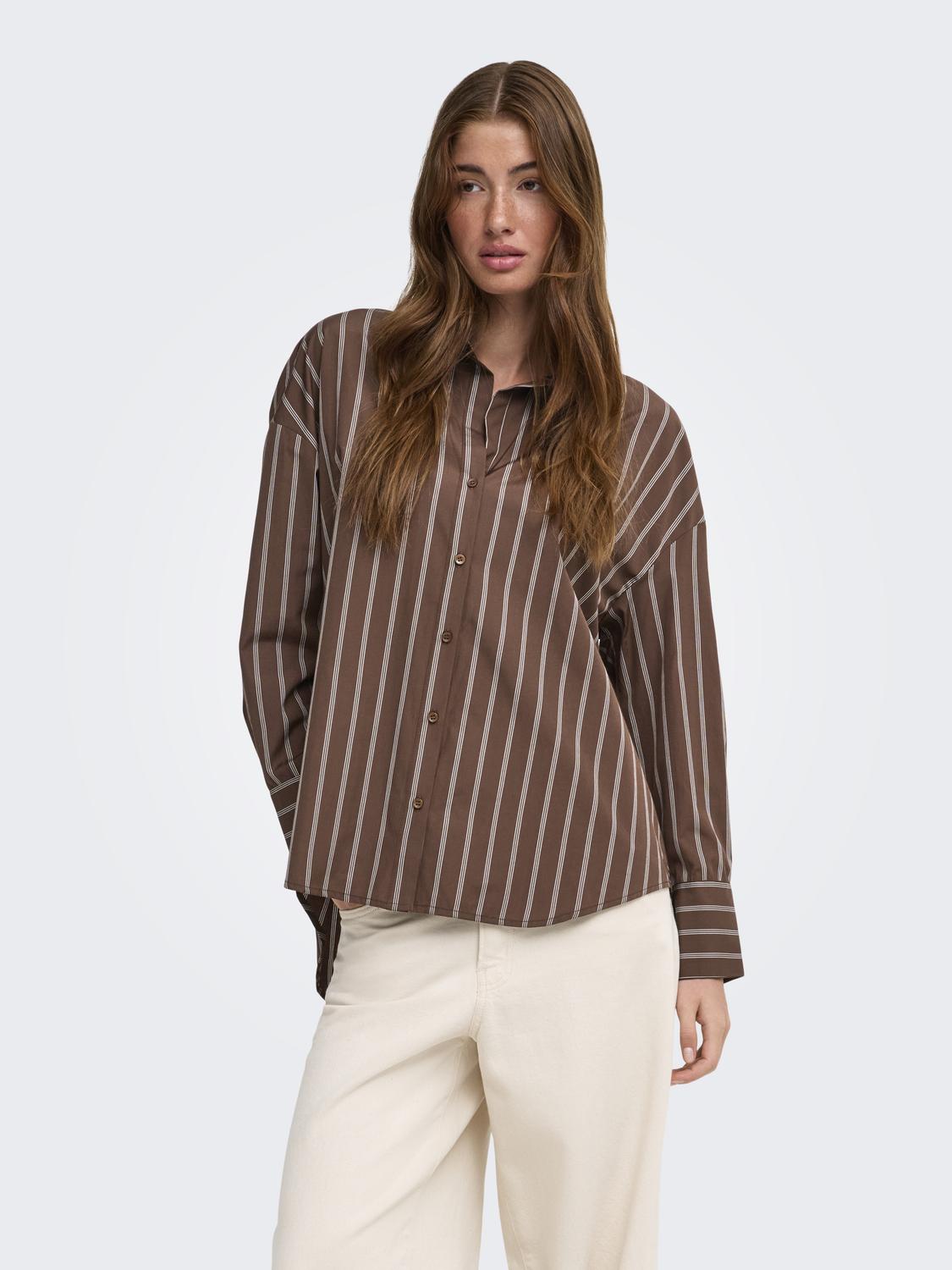 ONLOREGON ALVA LS REG SHIRT NOOS WVN