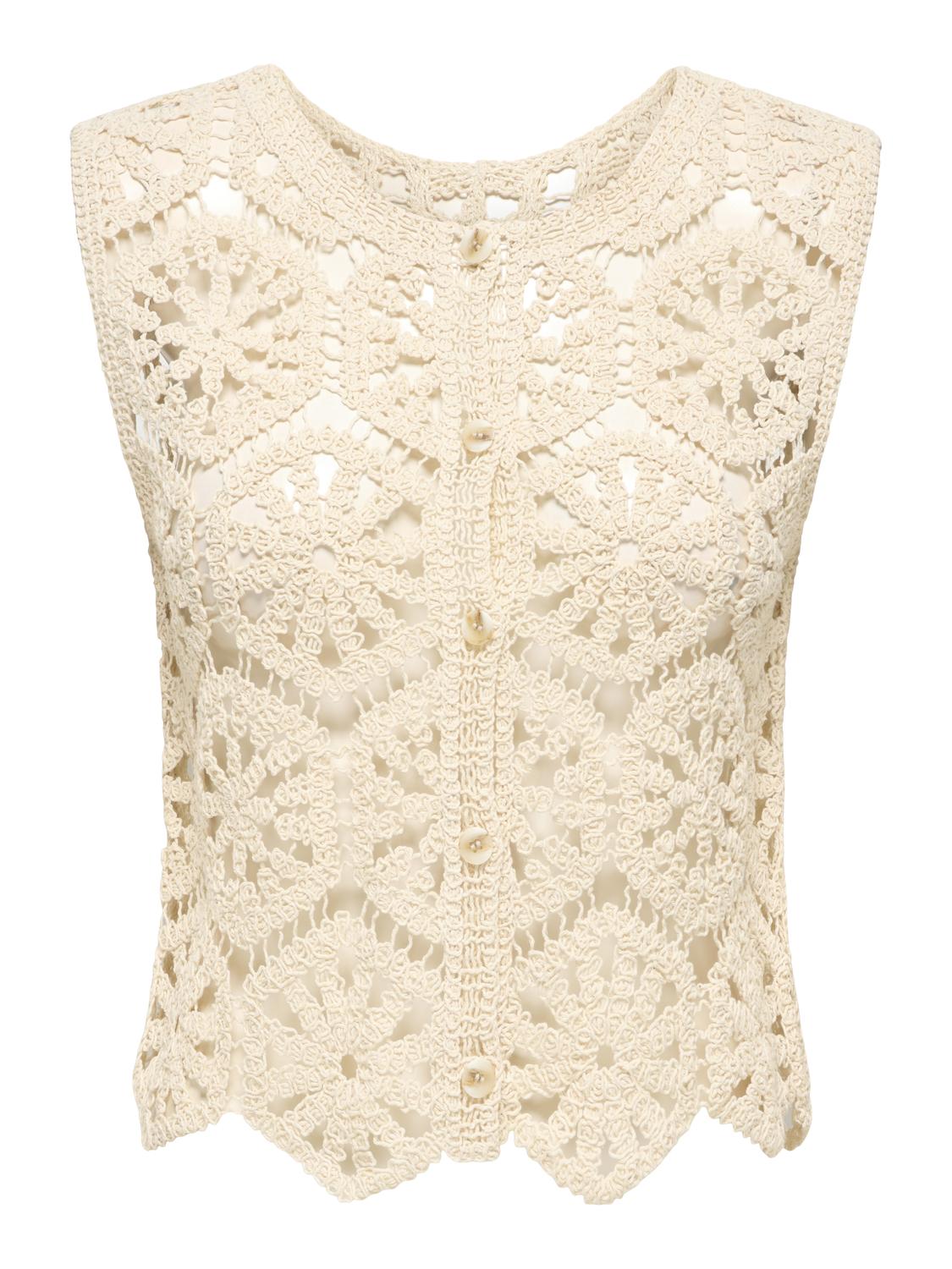JDYVIC S/L BUTTON TOP KNT