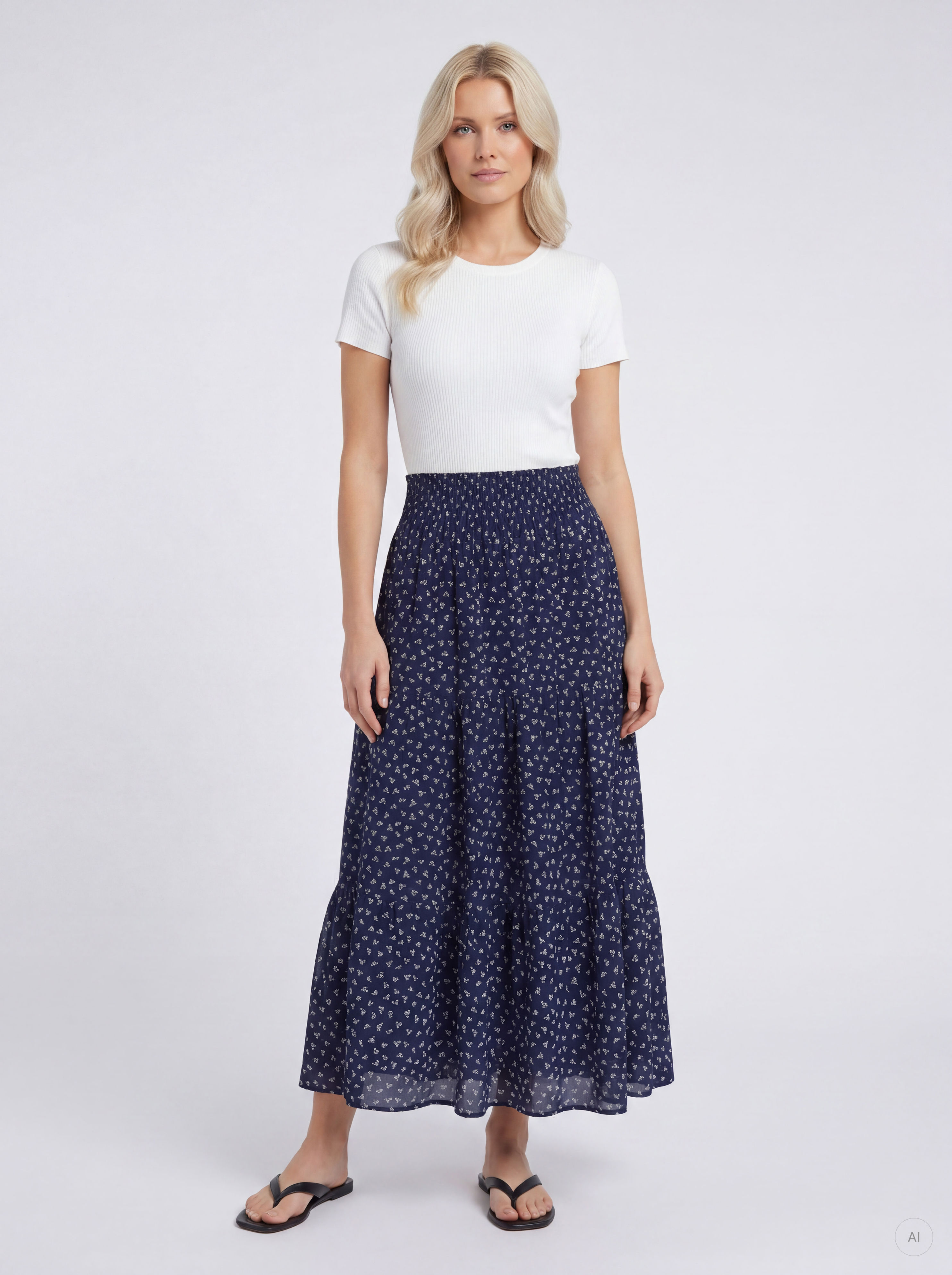 PGMALINA LIFE AOP LONG SKIRT WVN - 4