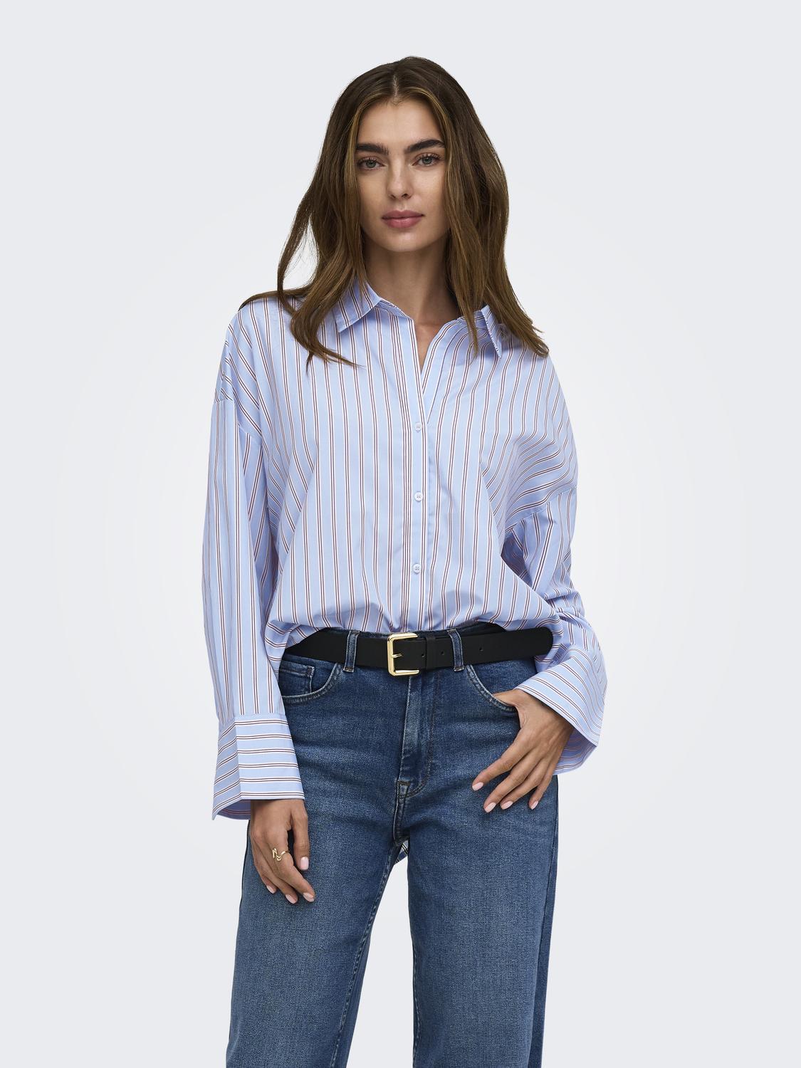 ONLOREGON ALVA LS REG SHIRT NOOS WVN