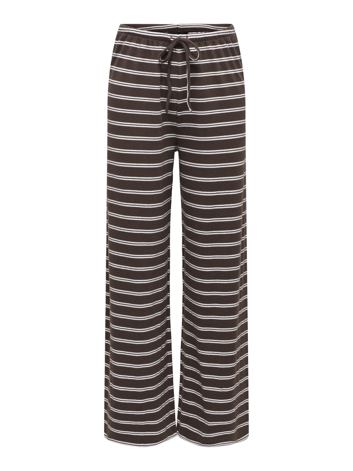 ONLSAGA Loose Fit Strikkede Bukser med Snøre Detalje