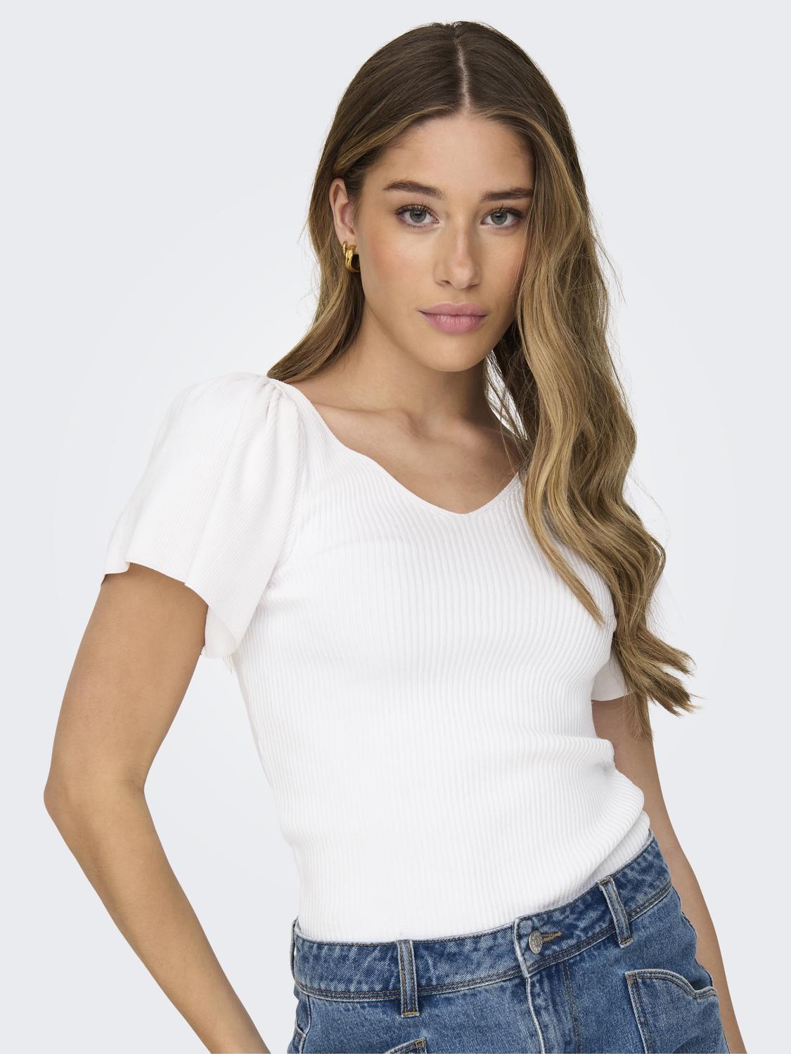 ONLLEELO Ribbet topp - 4