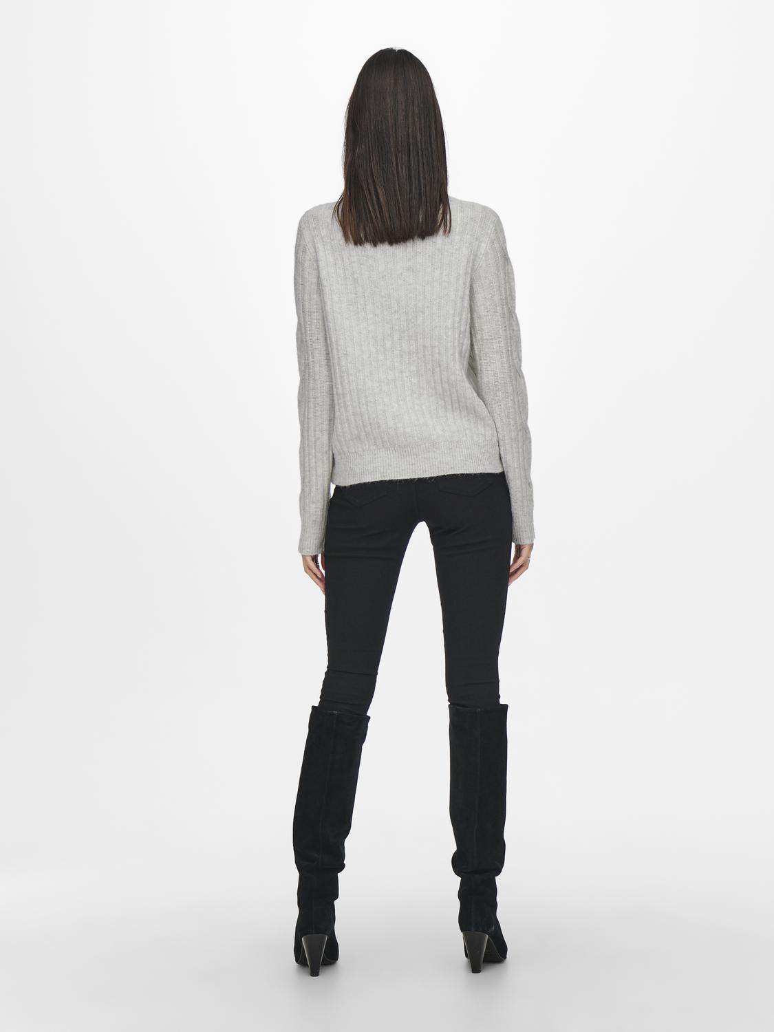 JDYANDREA L/S ZIP CABLE PULLOVE KNT NOOS - 2