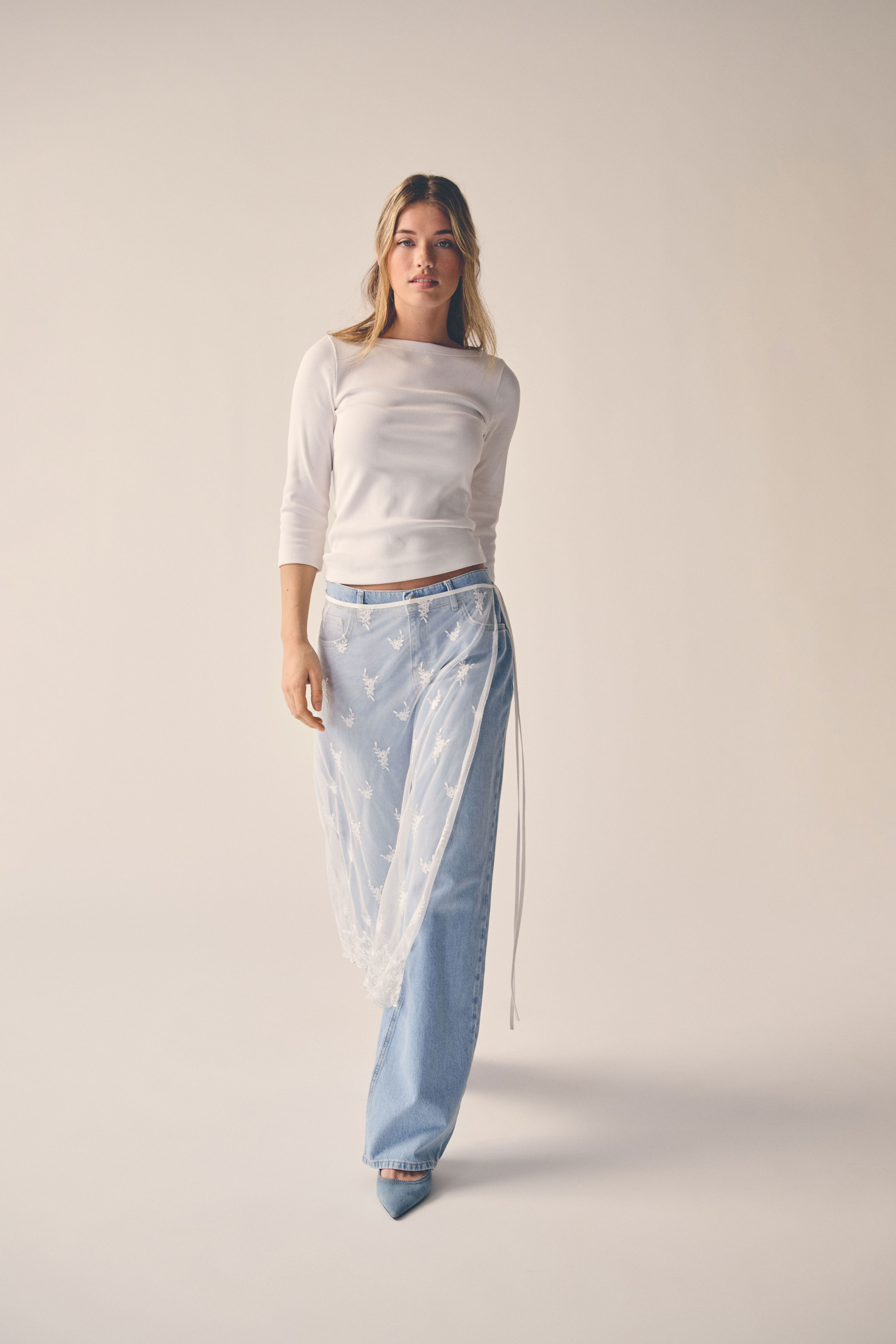 PGMOLLY 3/4 BOATNECK TOP JRS - 3