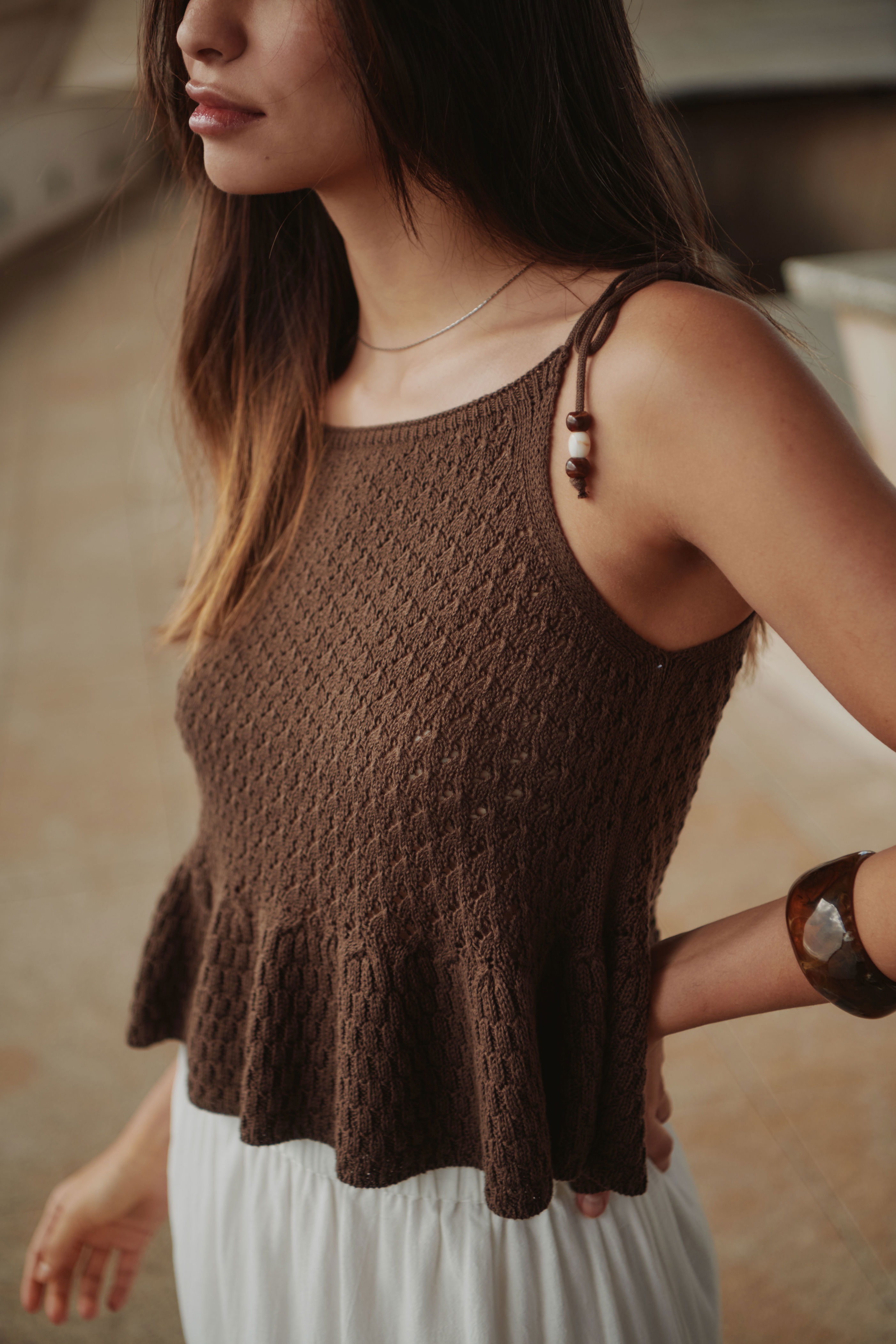 JDYGRETA S/L TOP KNT - 5