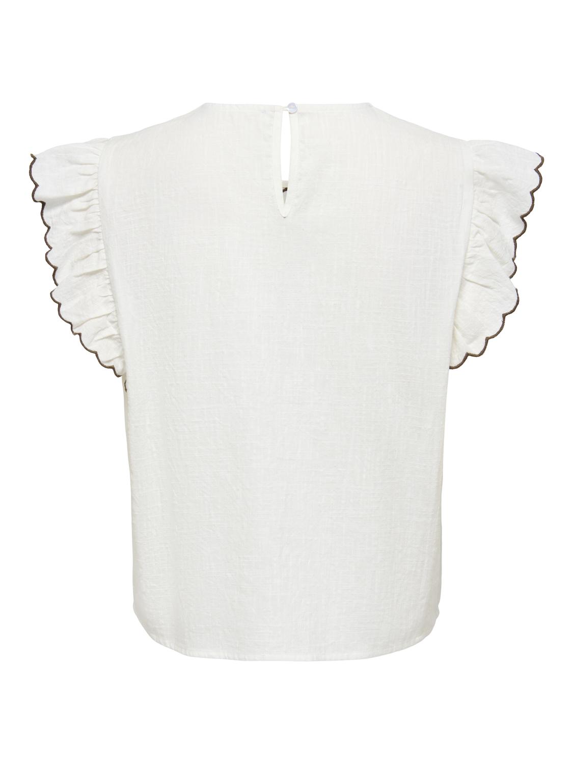 PGLISSY Bluse mit ärmellosem Stil und Stickdetails - 3