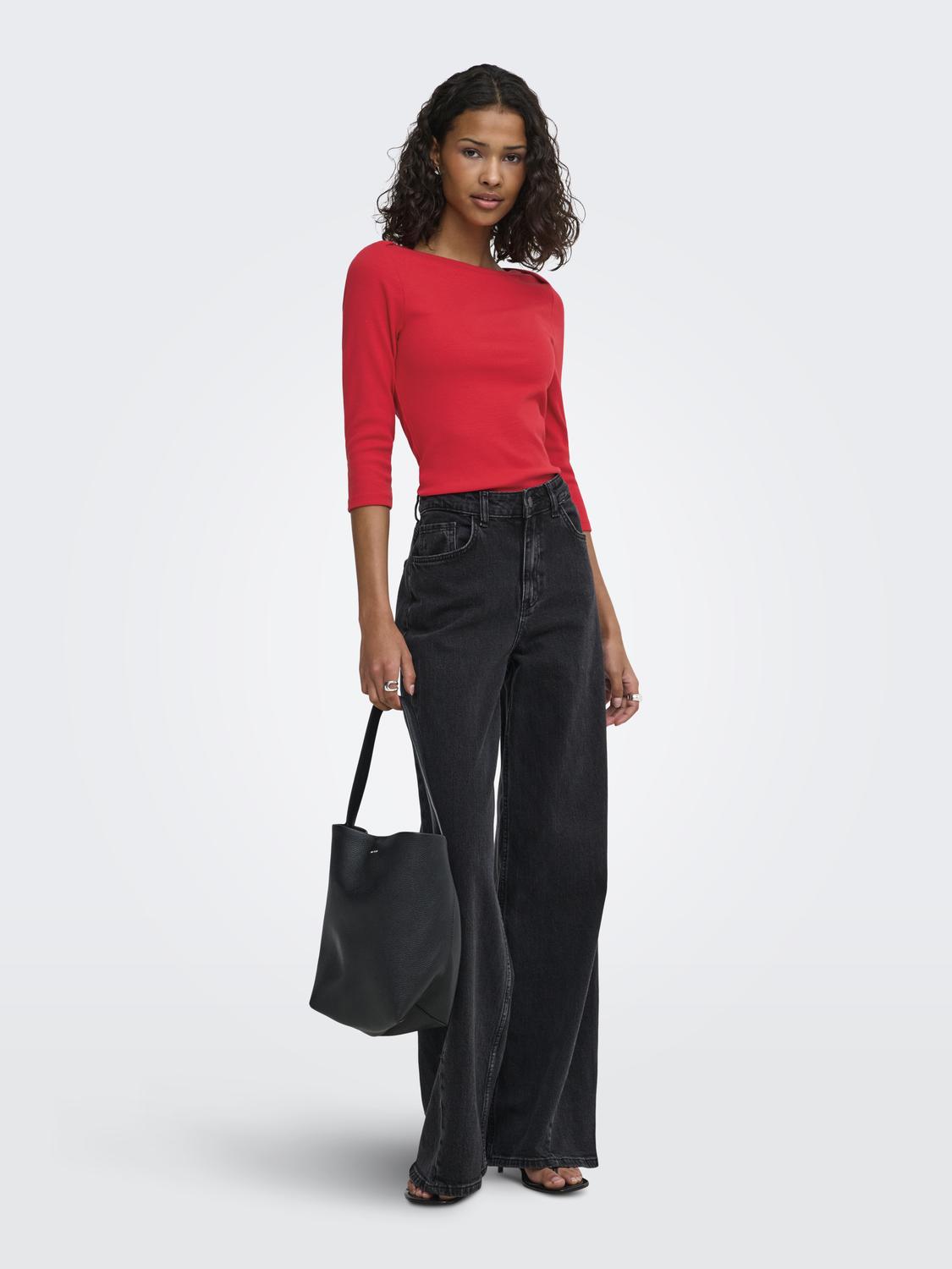 JDYMALLI 3/4 BOATNECK TOP JRS NOOS - 6