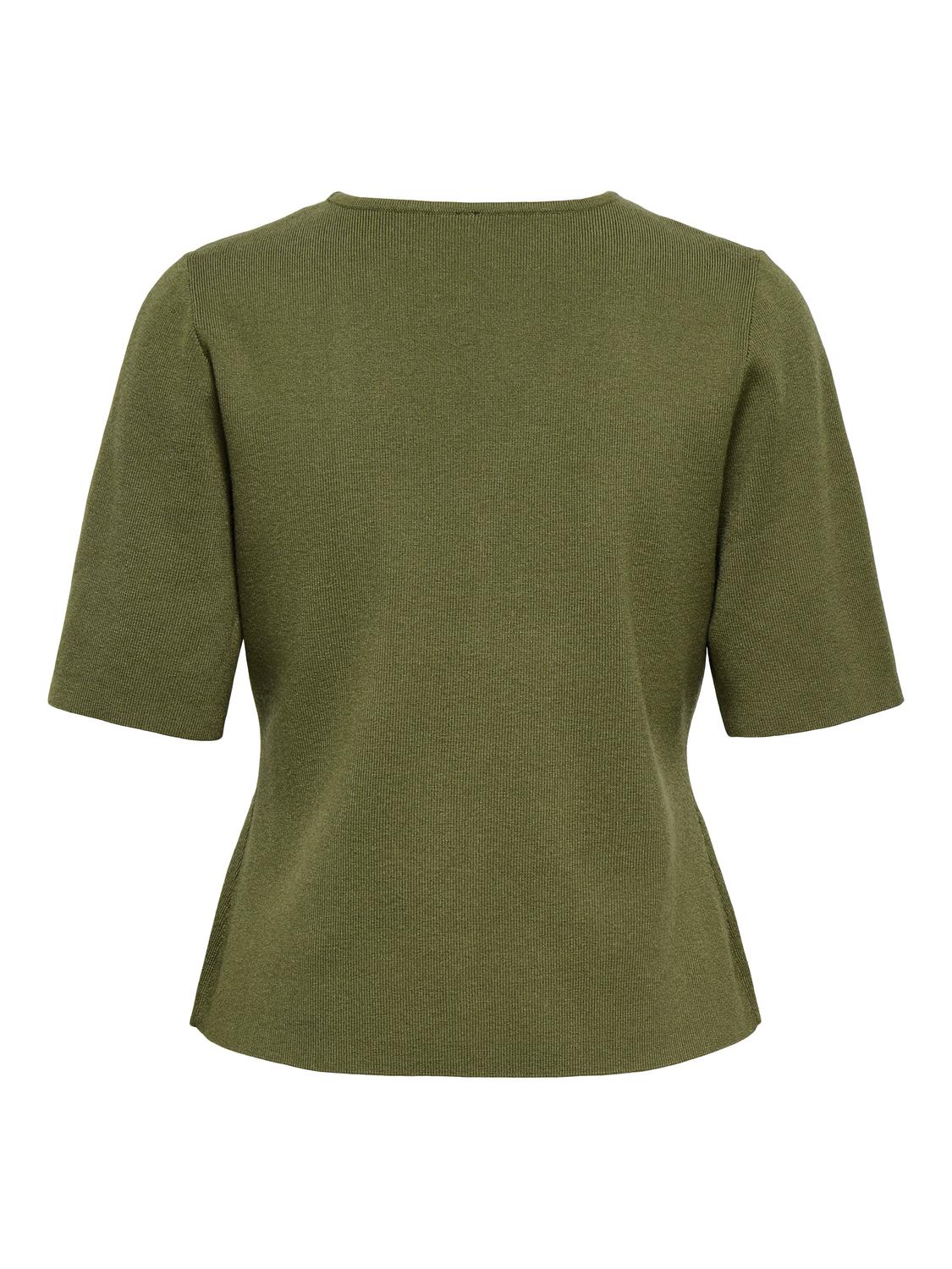 ONLLUCY SS V-NECK BUTTON EX KNT - 7