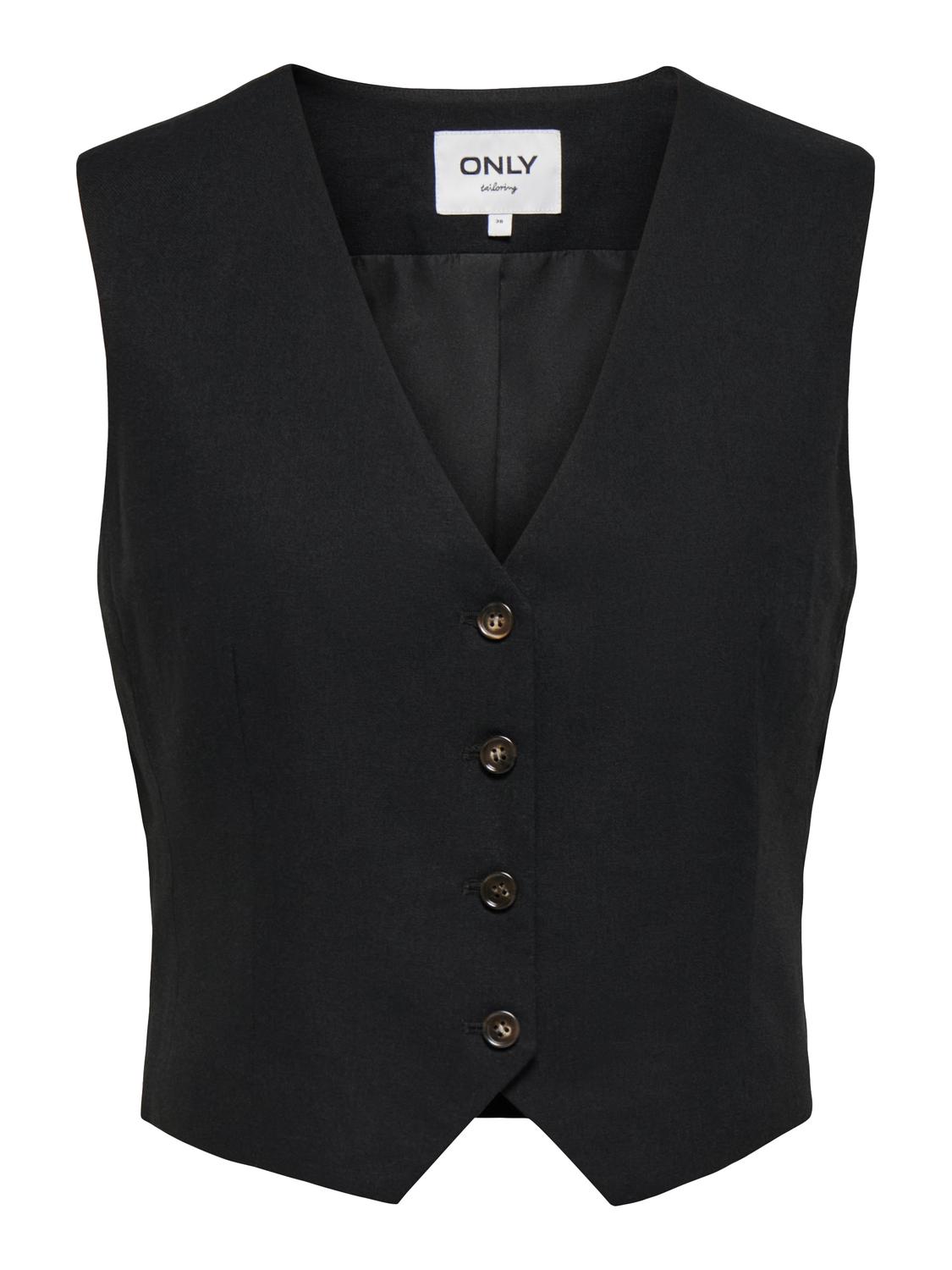 ONLUMA S/L LINEN BL WAISTCOAT TLR