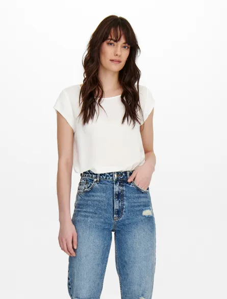 ONLVIC S/S SOLID TOP NOOS WVN