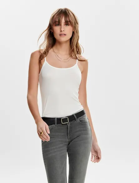JDYAVA Tanktop mit normaler Passform und Knopfverschluss