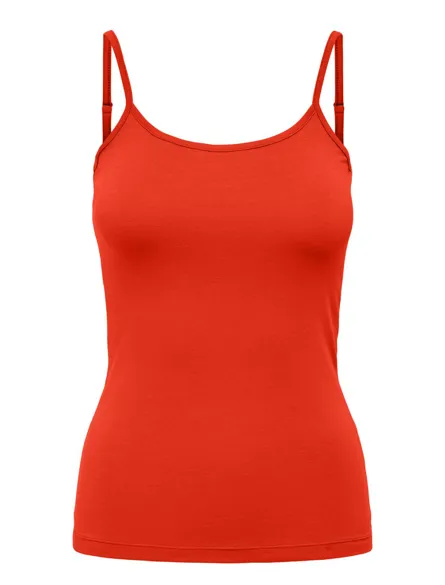 JDYAVA Regular Fit Tank Top med knaplukning