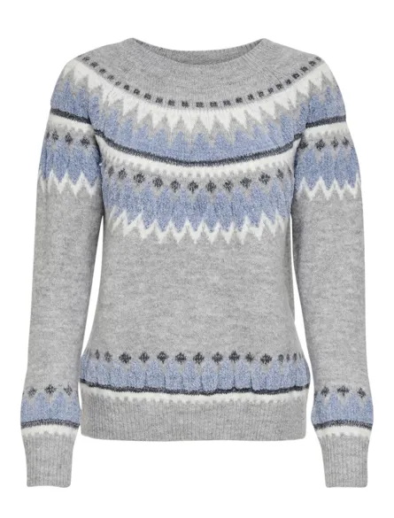 STUROSITA Casual chique trui met gebreid ribdetail