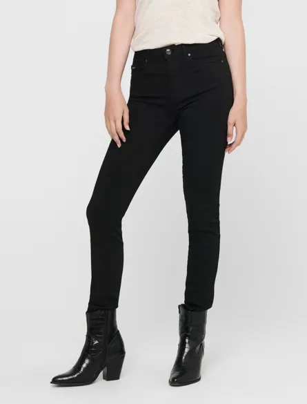 ONLFOREVER Skinny Fit Jeans mit Gesäßtaschen und hoher Taille