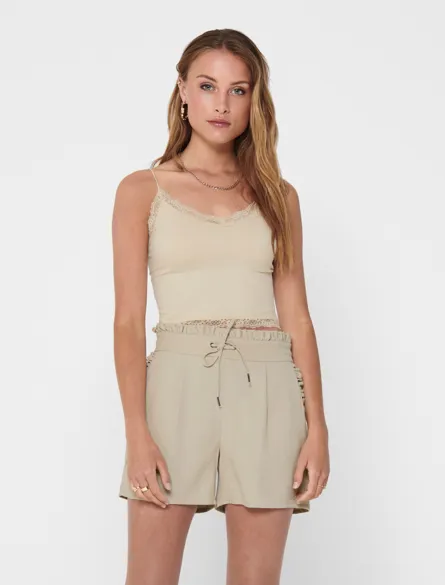 ONLVICKY LACE SEAMLESS CROPPED TOP NOOS