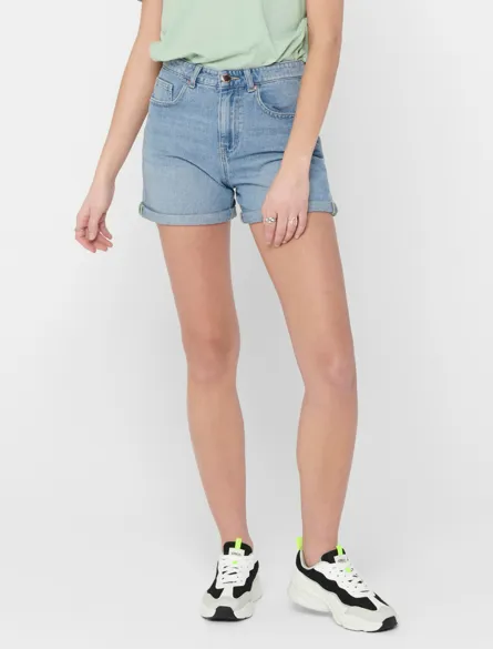 ONLPHINE Regular Fit Denim Shorts med knaplukning og lommer foran