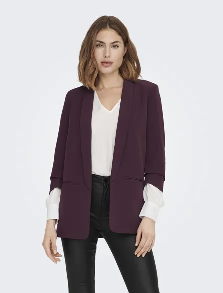 ONLELLY Blazer mit gerafften Ärmeln