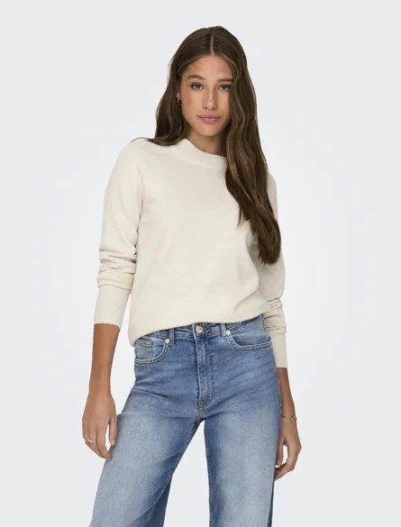 ONLRICA Strikket pullover med O-hals