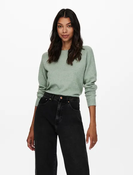 ONLRICA Strikket pullover med O-hals