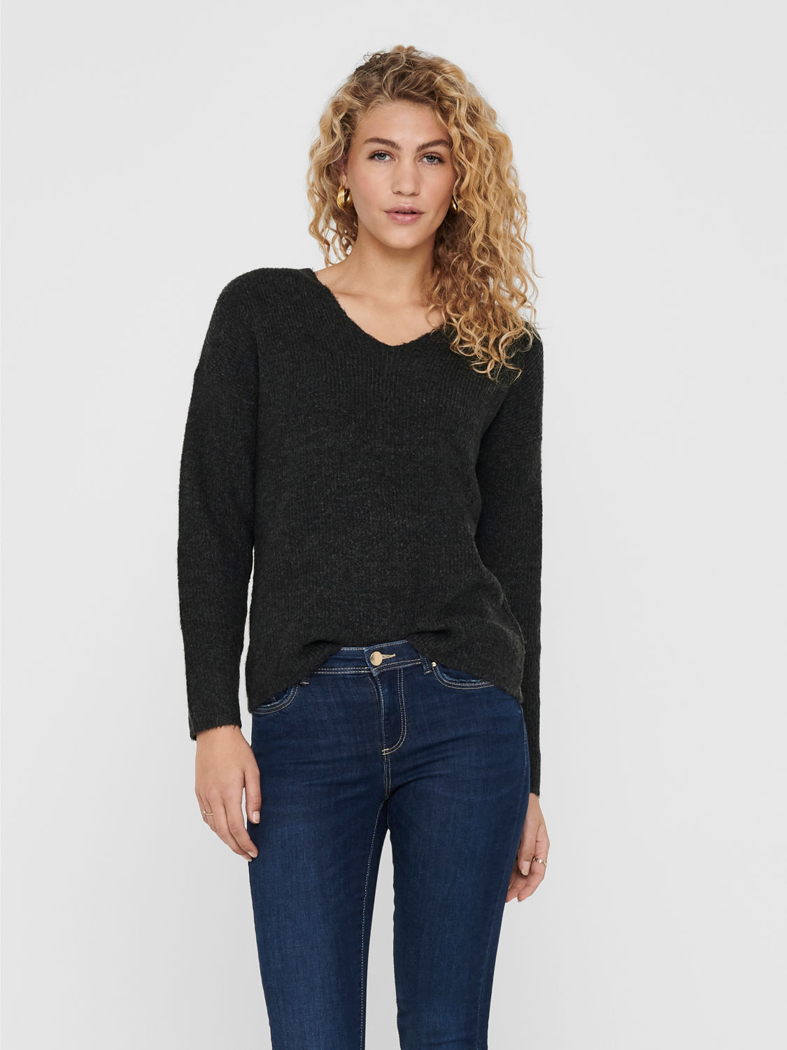ONLCAMILLA V-NECK L/S PULLOVER KNT NOOS