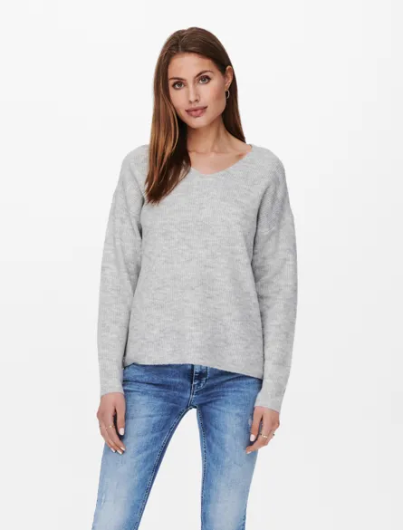 ONLCAMILLA V-NECK L/S PULLOVER KNT NOOS