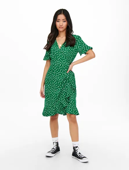 ONLOLIVIA Slå-om-kjole