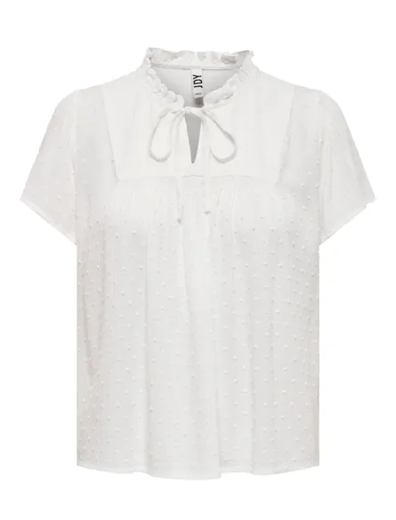 JDYLIMA LIFE S/S TOP WVN NOOS