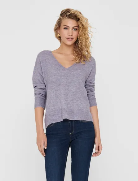 JDYELANORA L/S V-NECK PULLO. KNT NOOS