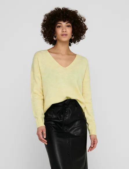 JDYELANORA L/S V-NECK PULLO. KNT NOOS