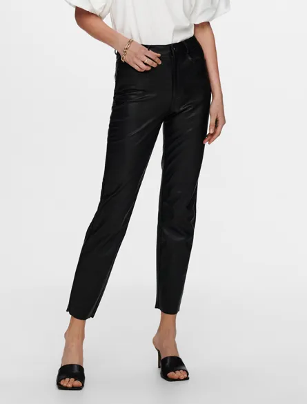 ONLEMILY HW ST ANK FAUX LEATHER PNT NOOS