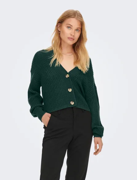 ONLCAROL Gerippte Strickjacke