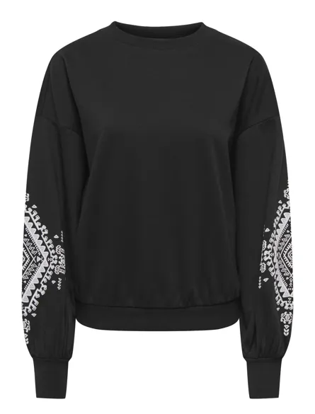 ONLBROOKE L/S O-NECK FLOWER SWT NOOS