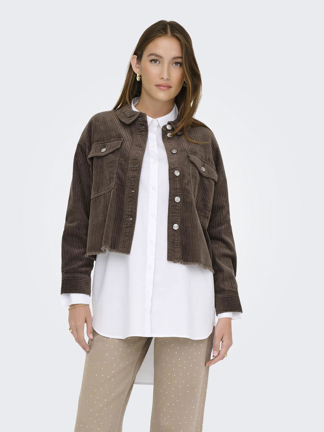 ONLMARINA-ENY L/S CORD JACKET PNT NOOS