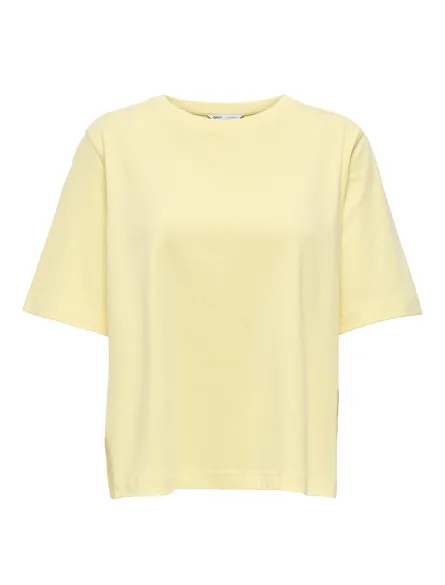 ONLLINA Basic O-hals T-shirt med løs pasform og korte ærmer