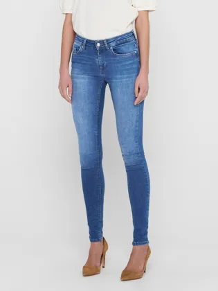 ONLBLUSH Mid Waist Skinny Fit med baglommer