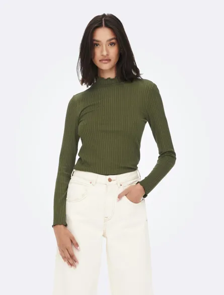 JDYFRANSISKA LIFE L/S HI-NCK TOP JR NOOS