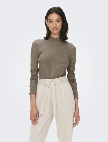JDYFRANSISKA LIFE L/S HI-NCK TOP JR NOOS
