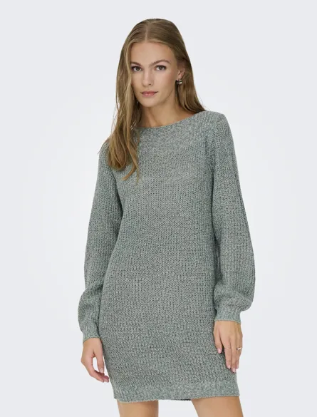 JDYWHITNEY MEGAN L/S BOAT DRESS KNT NOOS