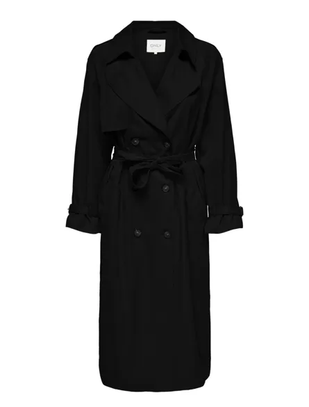 ONLCHLOE Dobbeltradet lang trenchcoat