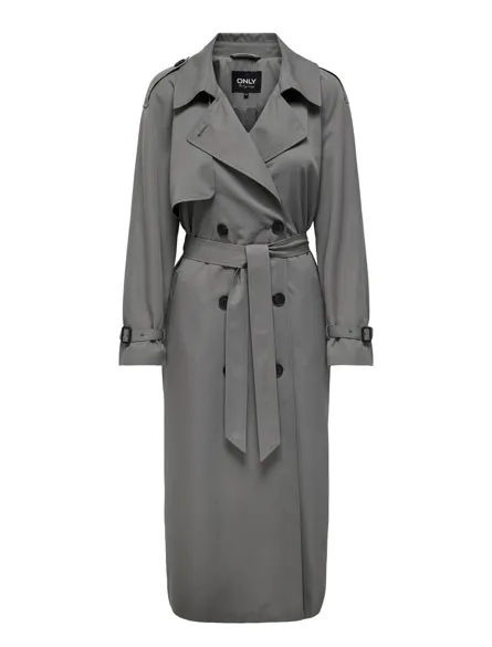 ONLCHLOE Dobbeltradet lang trenchcoat