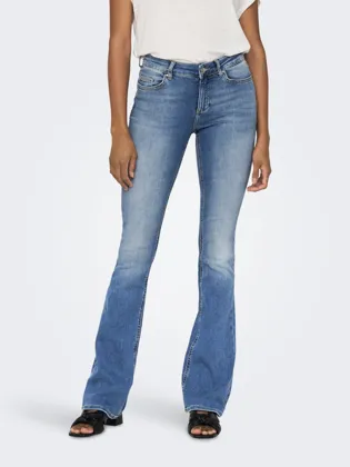 ONLBLUSH Flared Fit Jeans mit mittlerer Taille und Gürtelschlaufen