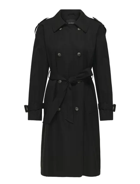 STUTRENT Trenchcoat met dubbele rij knopen
