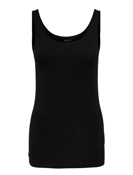 JDYAVA Klassisches Basic ärmelloses Tanktop mit U-Ausschnitt