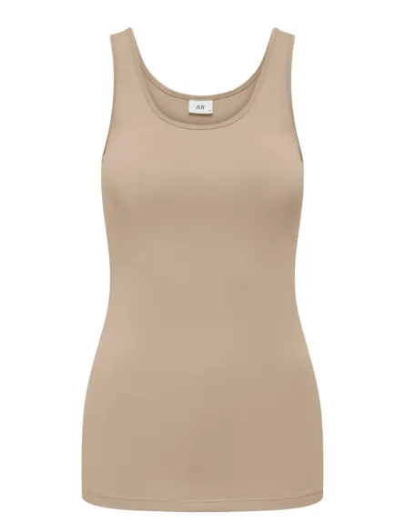 JDYAVA Klassisches Basic ärmelloses Tanktop mit U-Ausschnitt