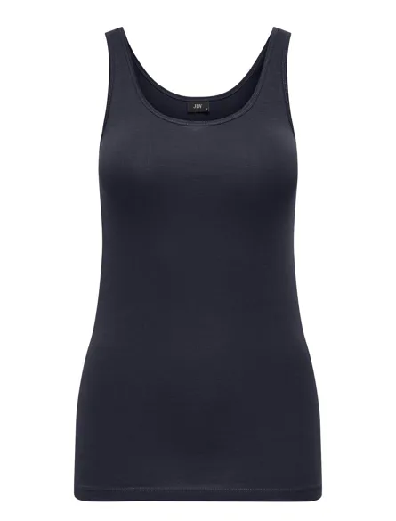JDYAVA Klassisches Basic ärmelloses Tanktop mit U-Ausschnitt
