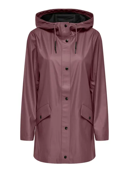 ONLELISA Wasserdichter Regenmantel mit Kapuze