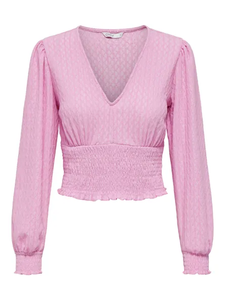 ONLHANNAH L/S SMOCK TOP JRS