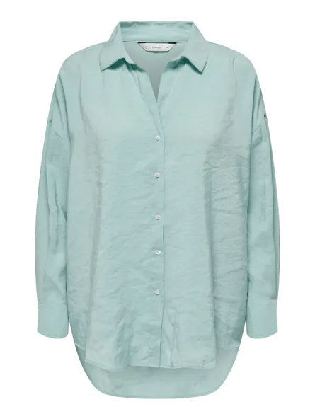 ONLZAZIMA Oversized fit overhemd met knoopsluiting en langer op de rug