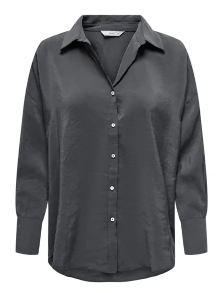 ONLZAZIMA Oversized fit overhemd met knoopsluiting en langer op de rug